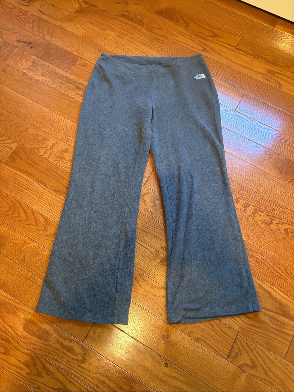 The North Face Dark Gray Fleece Pants with Drawstring